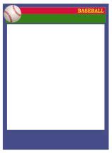 Baseball Card Templates - Free, blank, printable, customize