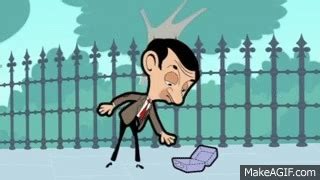 Mr Bean's Picking Up Trash on Make a GIF