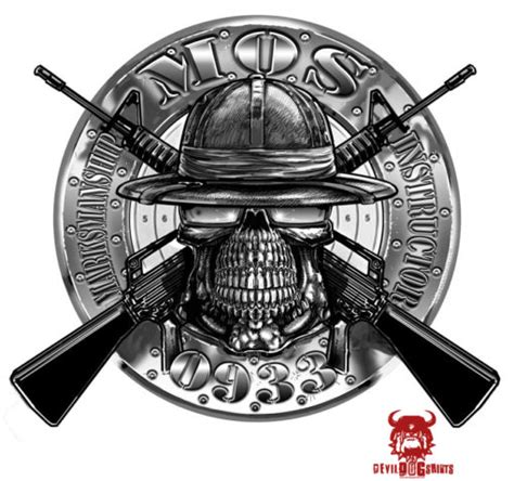 USMC 0933 Marksmanship Instructor MOS Decal | Marine Corps Items