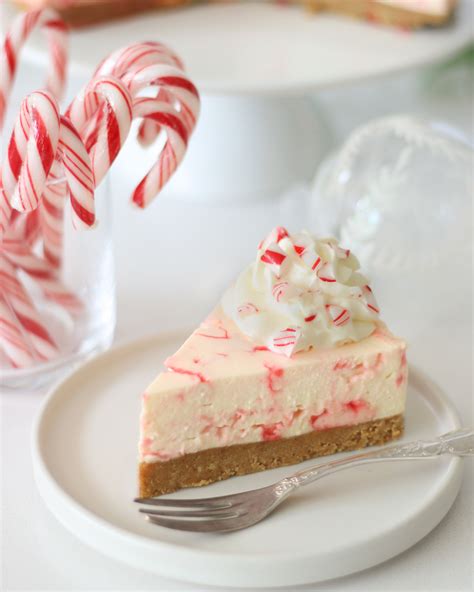 Candy Cane No Bake Cheesecake Recipe - Recipes by Carina