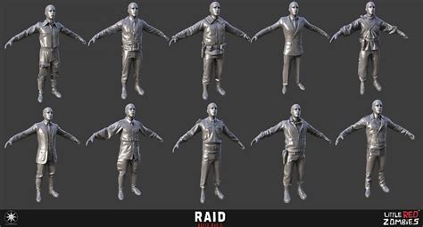 RAID WWII : Little Red Zombies! We specialize in Characters! 3D ...