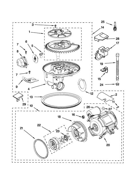 Kenmore Elite Dishwasher Parts Diagram