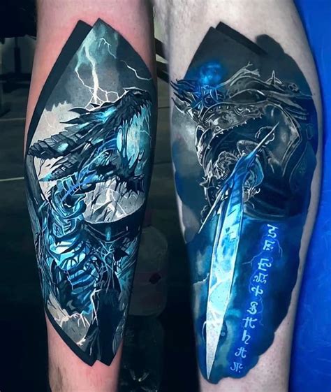 Sindragosa and Lich King Tattoo by @laky_tattoo : r/wow