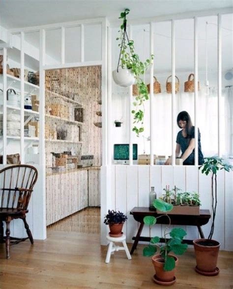 white partial room divider | Interior Design Ideas