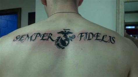 Item 5 - Get a "Semper Fidelis" tattoo (After joining the Marines). | Tattoos, Tattoo quotes ...