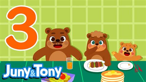 Learn Number Three | Three Happy Bears | Number Songs for Kids | Counting Numbers | JunyTony ...