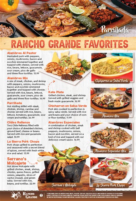 Menu – Rancho Grande Mexican Grill and Cantina