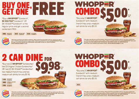 Burger King Coupons 2024 Printable Pdf Download - Jan Emmalyn