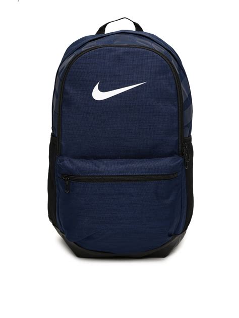 Buy Nike Unisex Navy Printed Brasilia Medium Training Laptop Backpack ...