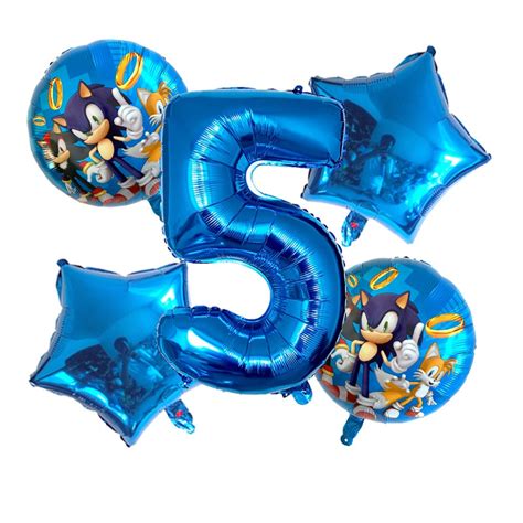 Sonic Birthday Party Balloon - 5 Pieces – Original Balloons