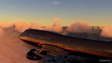 Boeing 747-400 United Airlines para Microsoft Flight Simulator | MSFS