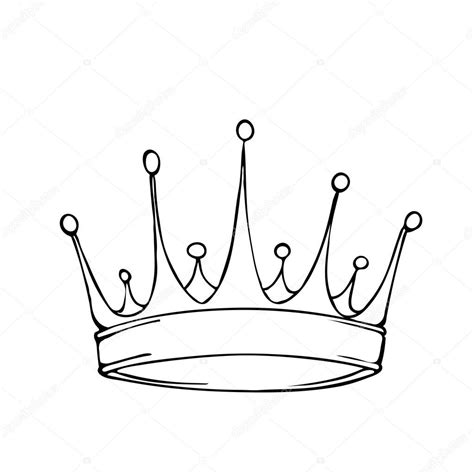 1024x1024 Golden King Crown Stock Vector King Crown Drawing, King Crown ...