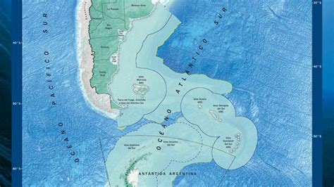 Nuevo mapa de la plataforma continental argentina | mapa, Argentina, Malvinas