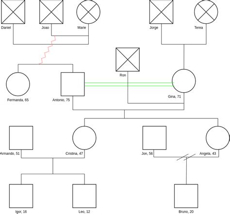 Simple Family Genogram | Genogram Template