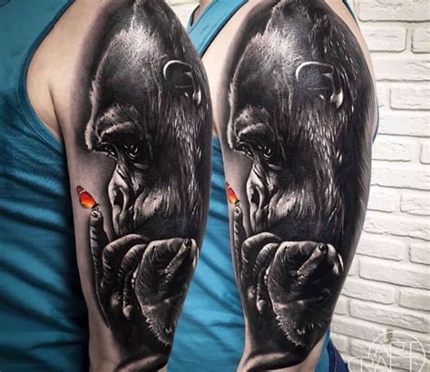 Gorilla tattoo by Anastasia Agapova | Post 30472