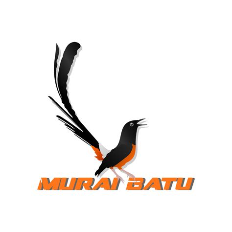 Murai Batu logo Vector, orange magpie bird vector logo 9324705 Vector Art at Vecteezy