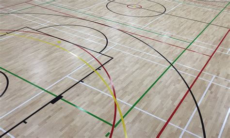 Sports Flooring Line Marking | Sports Facilities Group