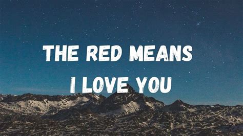 Madds Buckley- The Red Means I Love You Lyrics - YouTube