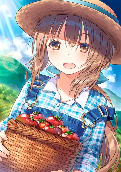Anime Girl Farmer by craytm on DeviantArt