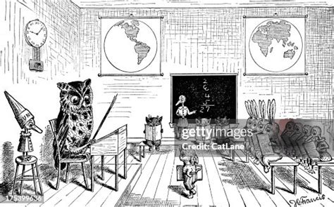 Classroom Scene Victorian Illustration High-Res Vector Graphic - Getty Images