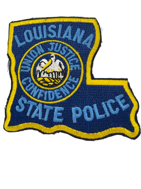 LOUISIANA STATE POLICE LASER CUT PATCH