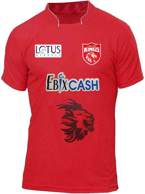 ipl Jersey 2021 Punjab Kings (14-15 Years, Red): Amazon.in: Clothing & Accessories