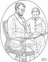 Abraham Lincoln Cartoon Coloring Page Pages sketch template