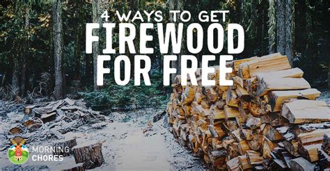 Free Firewood: 4 Options for Finding and Harvesting Your Own Firewood