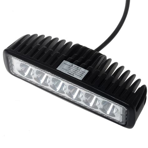 led work light bar: 18W LED Road Waterproof Led Work Flood Light Bar