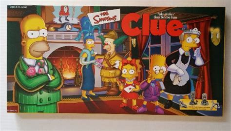 CLUE GAME SIMPSONS 1st Edition Board Game Great Graphics | Etsy