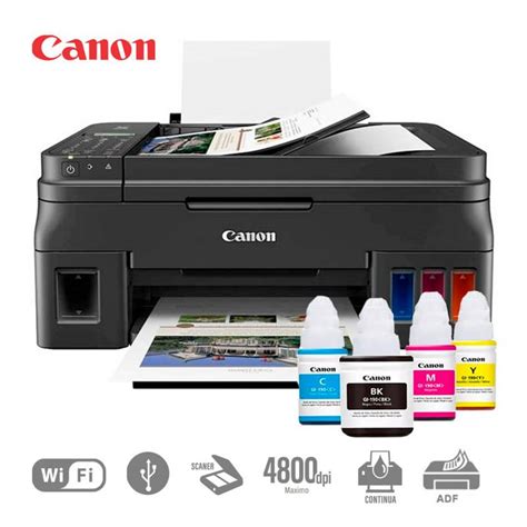 Impresora CANON Multifuncional Inalámbrica de Tinta Continua PIXMA G4110 Negro CANON | falabella.com