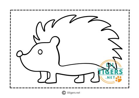 Free Printable Hedgehog Templates - Lil Tigers | Templates printable free, Free printables ...