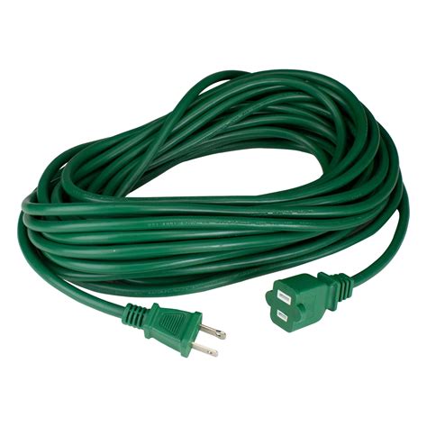 Northlight 40' Green 2-Prong Outdoor Extension Power Cord with End ...