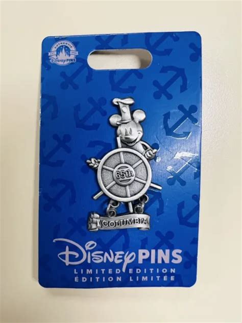 DISNEYLAND 2023 DISNEY Steamboat Willie Columbia sailing Ship 65th Pin LE 2000 $17.99 - PicClick