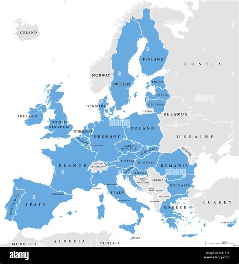 European union map hi-res stock photography and images - Alamy