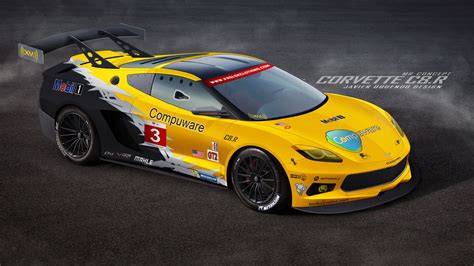 Corvette C8.R Concept, Javier Oquendo | Corvette, Car painting, Track car