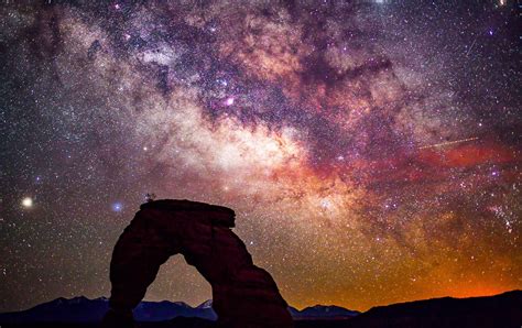 Milky Way over Delicate Arch Arches National Park Utah | Arches national park utah, Arches ...