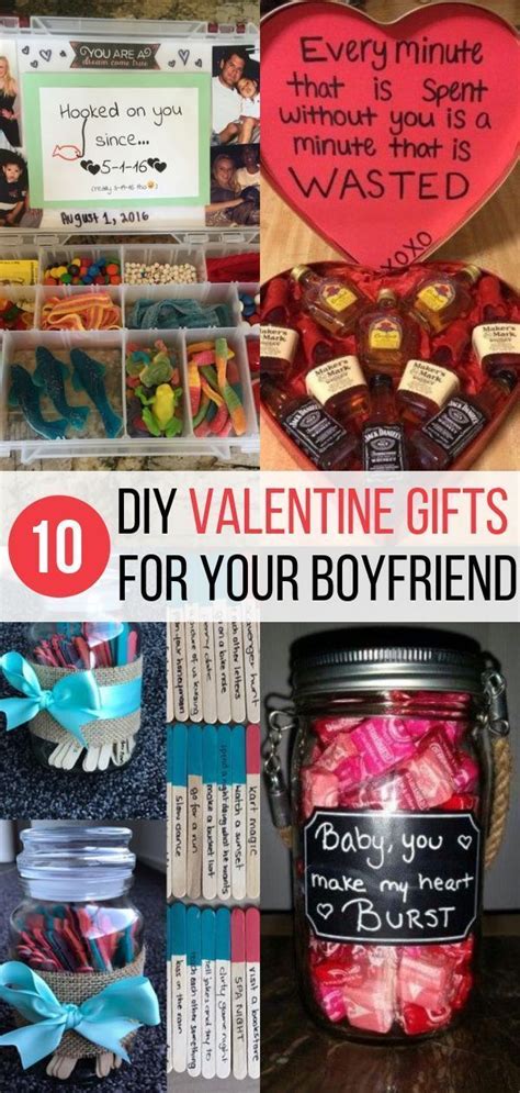 10 DIY Valentine's Gift for Boyfriend Ideas - PintoPin | Diy valentine ...