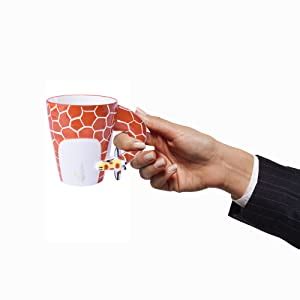 HapiLeap 3D Pure Hand-painted Cute Animal Ceramic Coffee Mug Coffee Cup ...