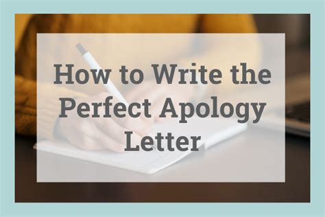 How To Write A Apology Letter - Mixnew15