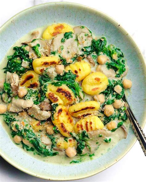 Creamy Gnocchi with Oyster Mushrooms - Good Old Vegan