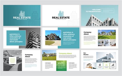 Real Estate PowerPoint template #76958 - TemplateMonster | Powerpoint presentation, Powerpoint ...