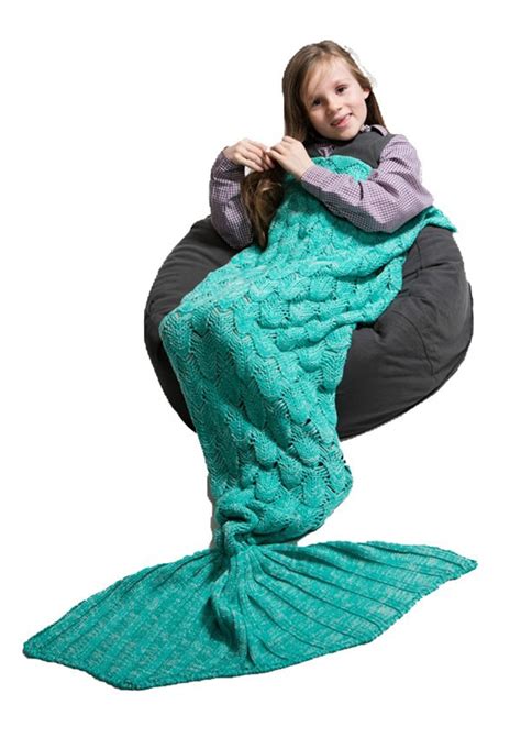 Aqua Green Mermaid Tail Blanket, Children's Blanket – Kigu