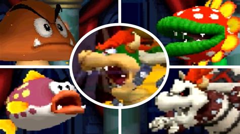 New Super Mario Bros DS - All Castle Bosses - YouTube