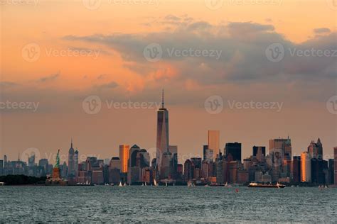 Manhattan downtown skyline 826245 Stock Photo at Vecteezy