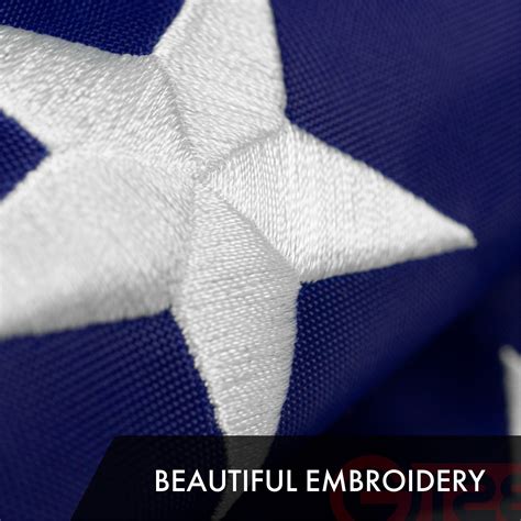 American Flag 210D Embroidered Polyester 2x3 Ft — G128store.com