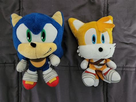 Sonic the Hedgehog and Tails the Fox Sonic Boom 7" Plush Figures Tomy | #4586327793