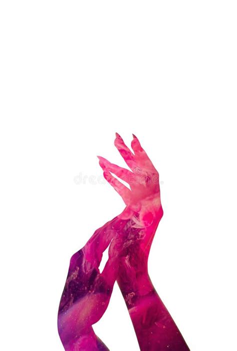 Hands Art Nail Beauty Salon Woman Slender Fingers Stock Photo - Image ...