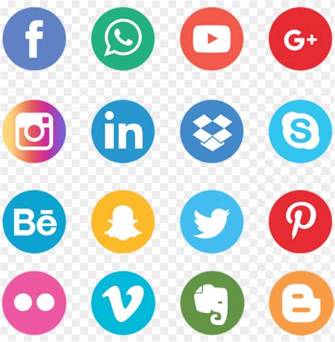 Free download | HD PNG social media logos no background social media icon vector png - Free PNG ...