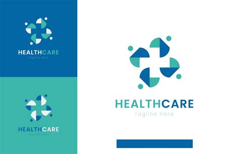 Set of medical healthcare logo vector design templates with different ...